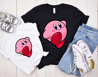Juniors Girl Teen Tee T-Shirt Gift Cute Super Smash Bros Yoshi Mario Kirby Link