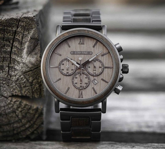 Anniversary Gift for Him,Wood Watch,Personalized Watch,Engraved Watch,Wooden Watch,Groomsmen Watch,Mens Watch,Boyfriend Gift,Gift for Dad