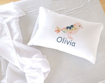 Funda de almohada personalizada "Colección Naturaleza" - Ropa de cama infantil de microfibra personalizada, temática de exterior, regalo para niños y niñas