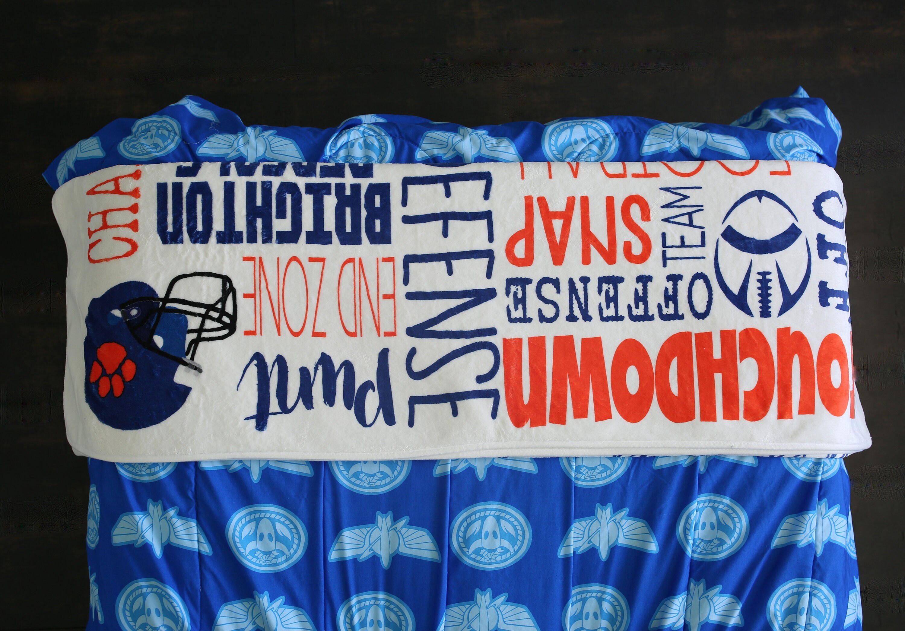 Personalized Football Blankets Etsy