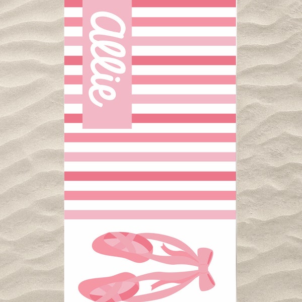 Personalized Ballet Beach Towel