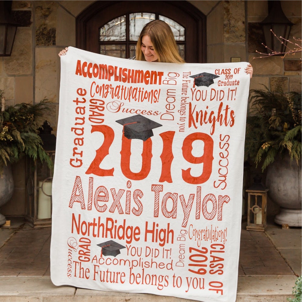 Personalized Graduation Blanket Etsy