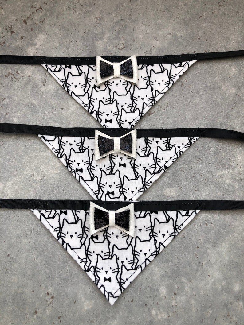 Tuxedo Kitty Bandana