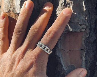 1 Pezzo Anello Di Catena Regolabile In Argento Sterling 925 - Foto 7