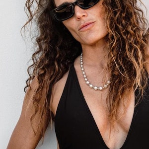 Bolletjesketting zilver/zilveren dikke bolletjesketting/bolletjesketting zilver/ Dames bolletjesketting/Zilveren bolletjesketting dames/ronde kralen