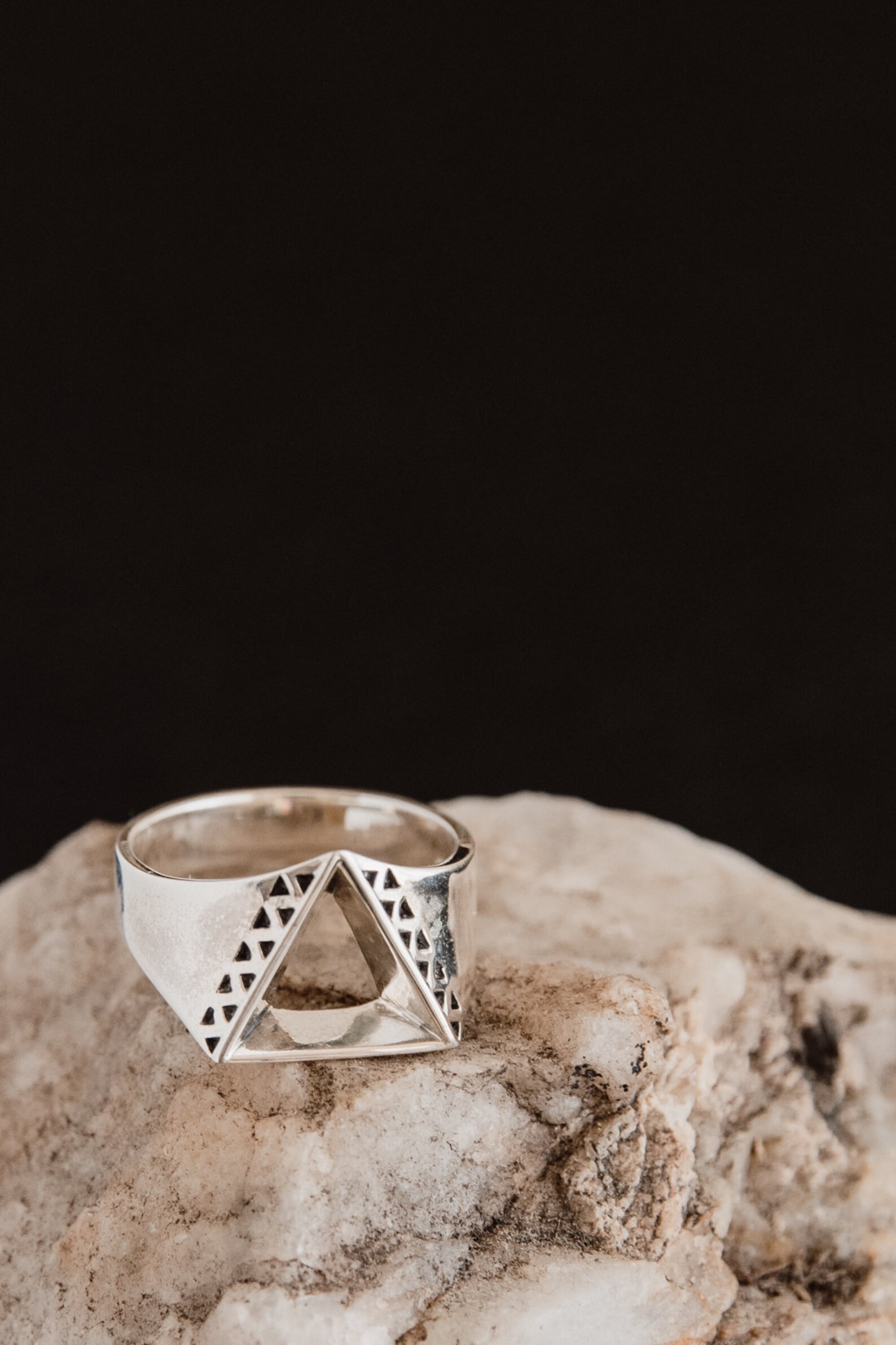 Triangle Men Rings Triangle Ring Men/ Mens Ring Silver Triangle/ Mens Triangle Ring ...