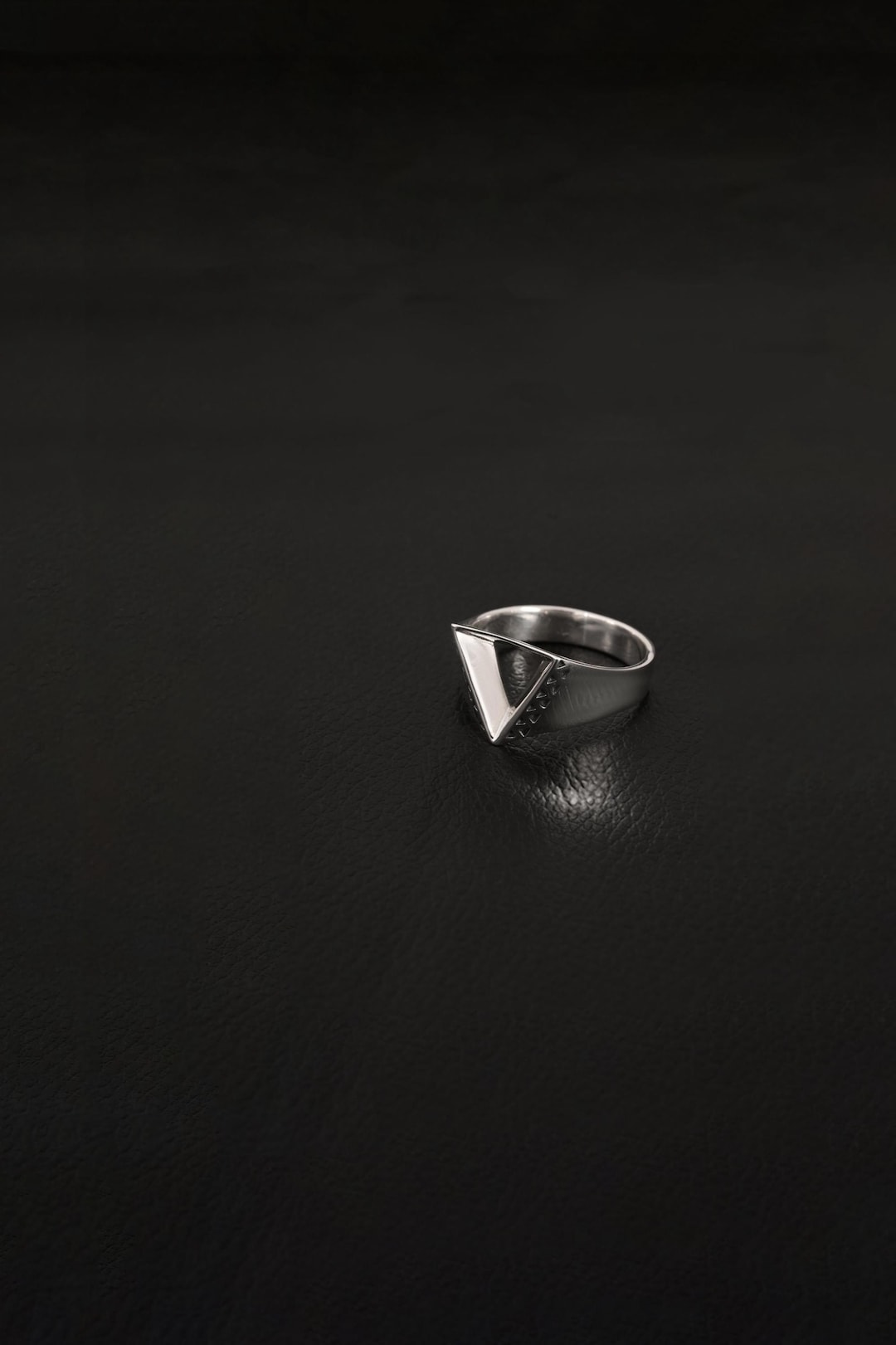 Triangle Men Rings Open Triangle Ring Men/ Triangle Mens Jewelry/ 925 Sterling Silver ...