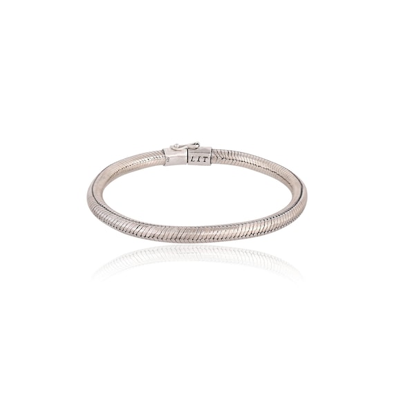 Sterling 925 Silver Snake Chain 4mm Bracelet - Men's Jewelry
