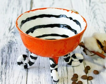 Ceramic ice cream bowl, candy bowl, Organic Handmade Ceramics