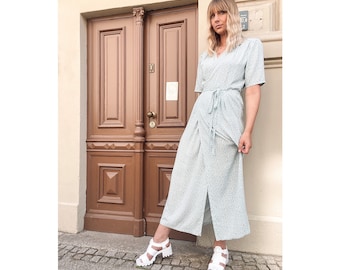 Maxi wrap dress with flowers