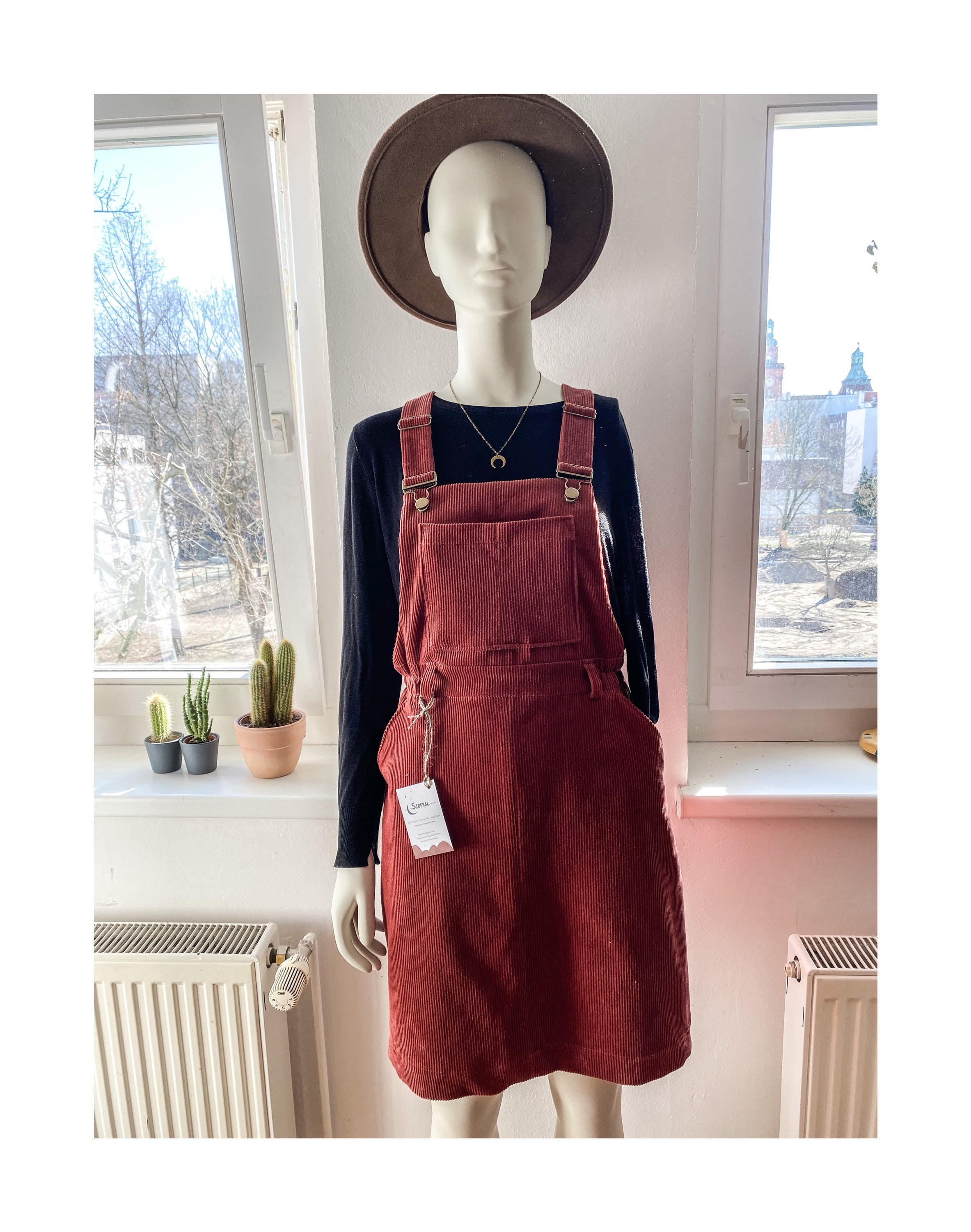 Women a Pinafore in Corduroy Dress -  Canada