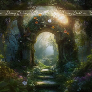Fantasy Fairy Arch Backdrop Fantasy Digital Background Magical Fantasy Arch Digital Backdrop Fantasy Wallpaper Fantasy Photoshop Composite