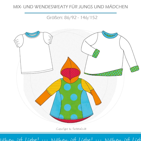 Ebook Kinder-Sweatshirt IMKE PDF-Schnittmuster