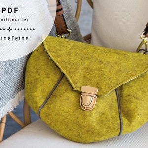 PDF-Schnittmuster Handtasche KleineFeine - Nähanleitung mit Video