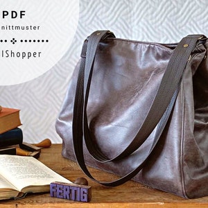 PDF-Schnittmuster Tasche "Edelshopper" mit Fotoanleitung