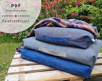 Ebook relax - floor cushions, pallet cushions, lounge cushions in 2 sizes, sewing instructions in PDF format