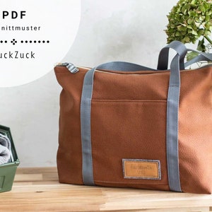 PDF-Schnittmuster, Ruckzuck-Tasche, Shopping Bag, super einfach zu nähen, für Nähanfänger