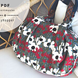 PDF Schnittmuster Schultertasche "CityHopper" mit Videolink und Nähanleitung