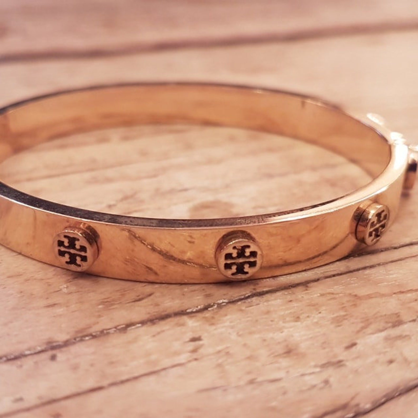 REAL Tory Burch Rose Gold Bangle Etsy