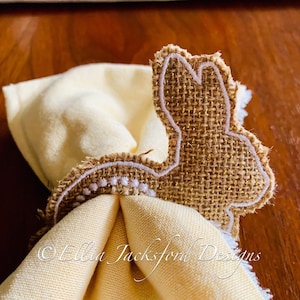 ITH Bunny Napkin Rings image 1