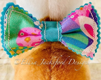 ITH Bow Tie Embroidery Design 2 FINISHES