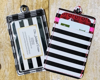 ITH Badge Holder Wallet Embroidery Design