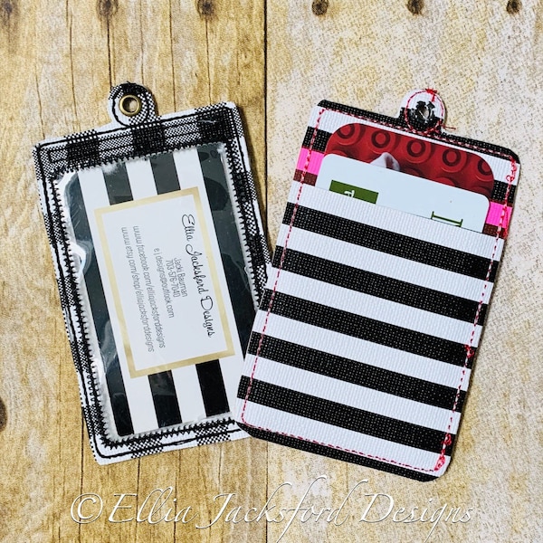 Embroidery Id Badge Holder Etsy