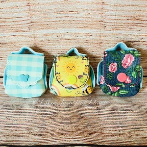 Miniature Backpack Airpod Case Embroidery Design