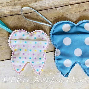 ITH Tooth Fairy Pocket Embroidery Design 2 SIZES