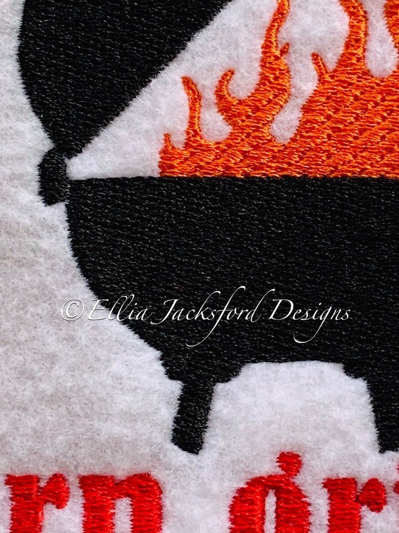 BBQ Embroidery Design Etsy