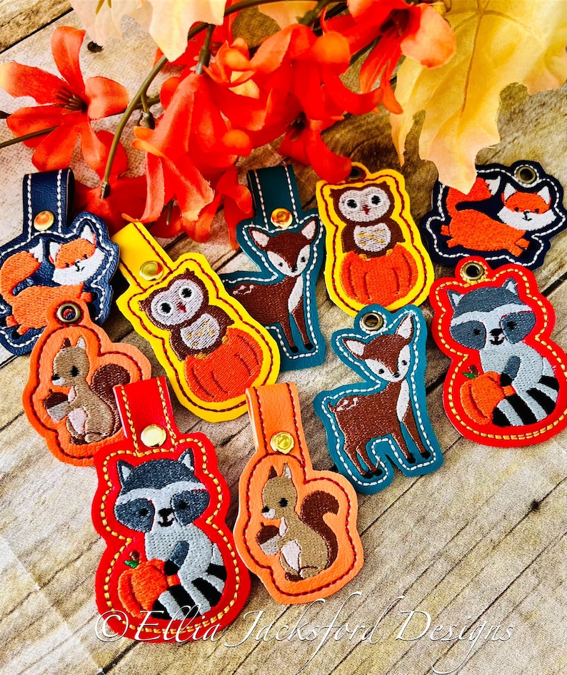 Animal Keyblade Woodland Animal Keyfob SET OF 5 - Etsy