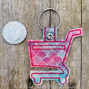 ITH Buggy Münzhalter Stickdatei Keyfob