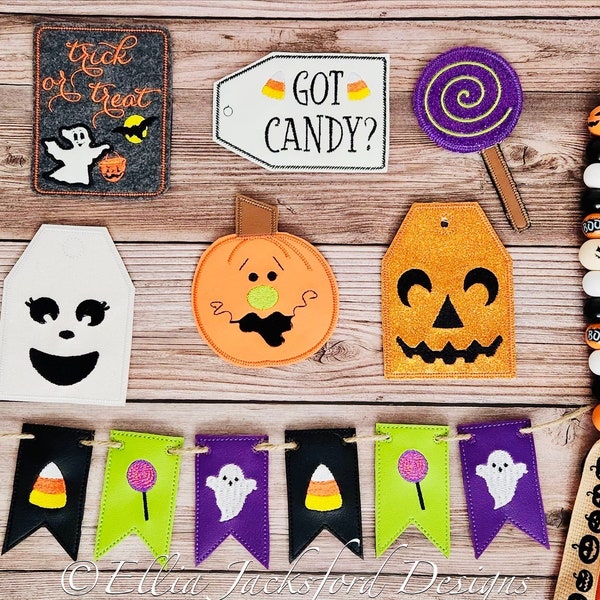 Halloween Tiered Tray Embroidery Design SET OF 9