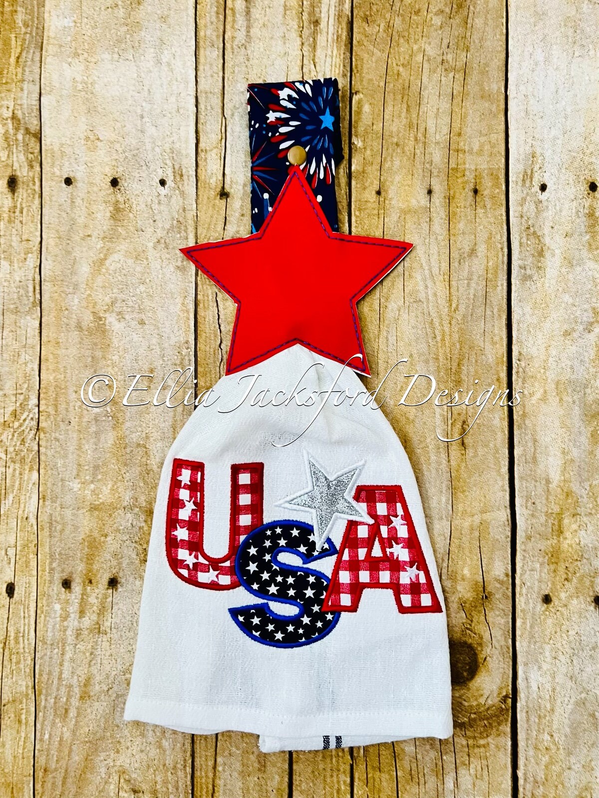 ITH Star Towel Topper Embroidery Design Etsy