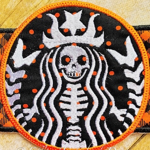 ITH Halloween Skeleton Patch Embroidery Design