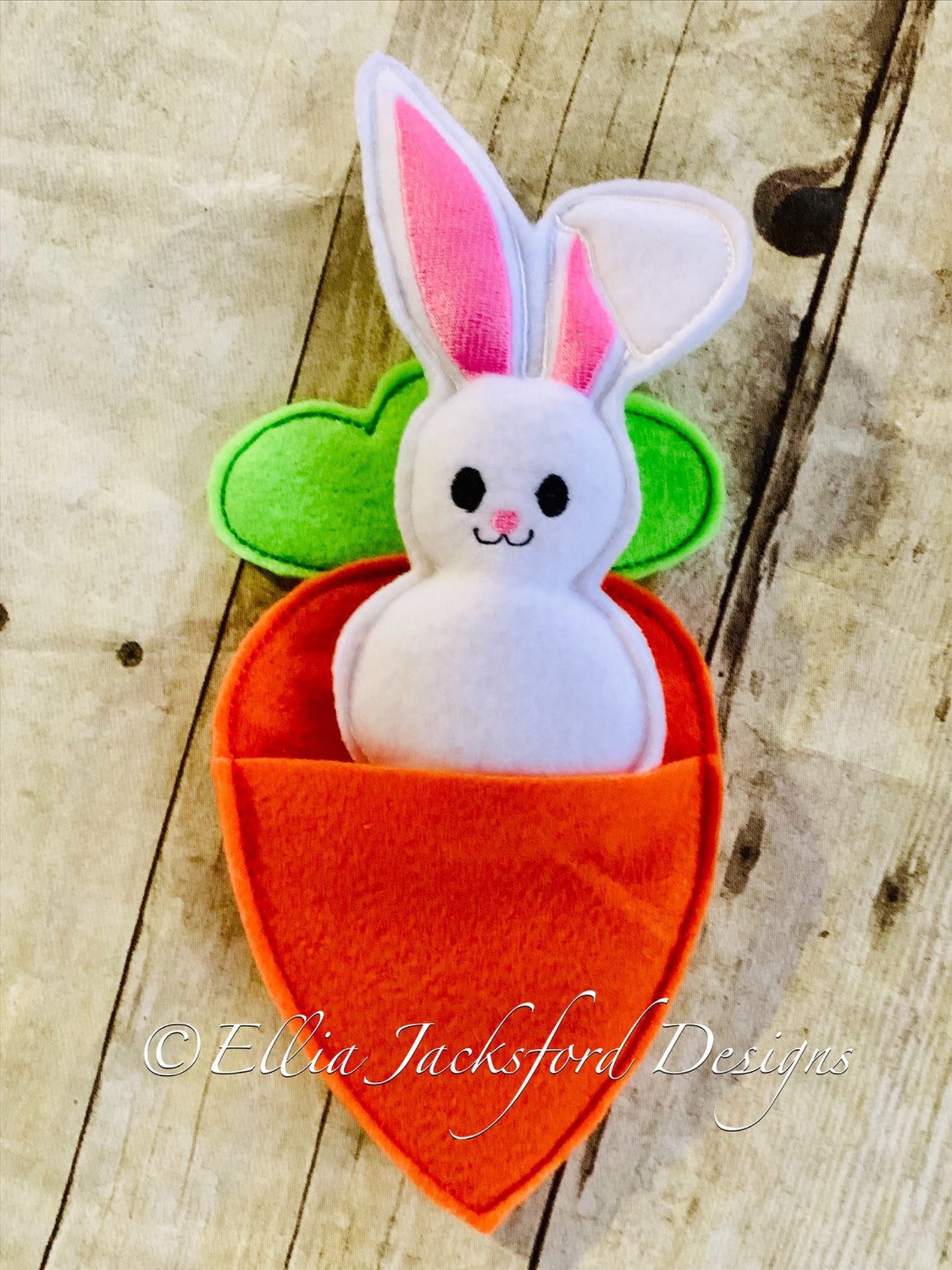 ITH Bunny With Carrot Bed - Etsy