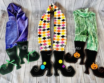 Halloween Scarf Embroidery Design