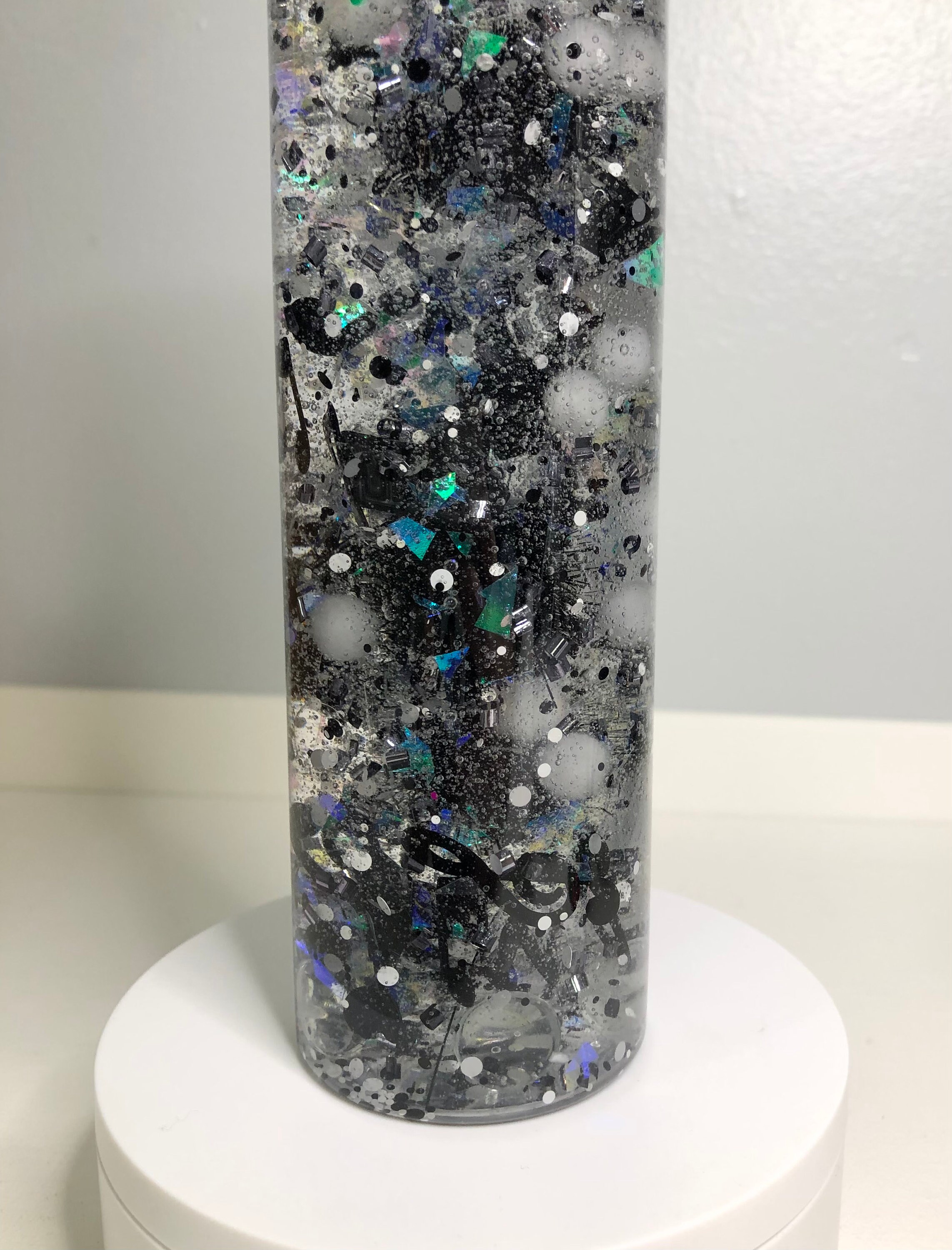 Sensory Bottle SHEET MUSIC, Music Notes, Black & White, Marching Band