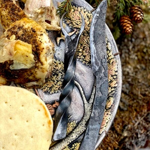 Rustic camping silverware set