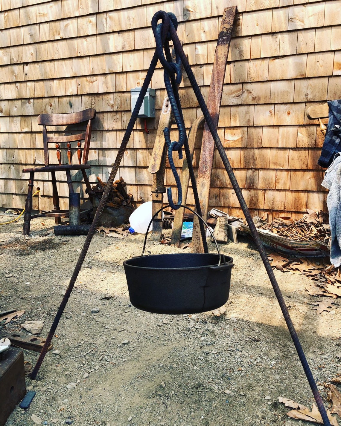 Fire Pit Cooking Tripod Etsy