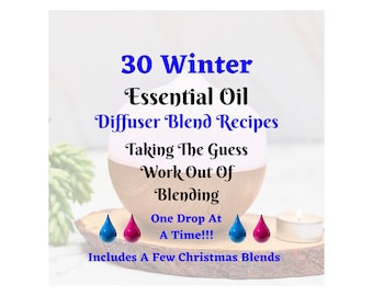 30 Winter Essential Oil Diffuser Recipes (Digital Download)