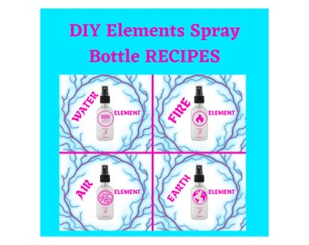 Essential Oil Blends: Four Elements Aromatherapy Spray Recipes (Digital Download)