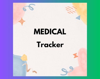 Medical Tracker Journal, Log Office Visits, Track Medical Expenses, Chronic Conditions, 23 Pages for Keeping Track of Medical History