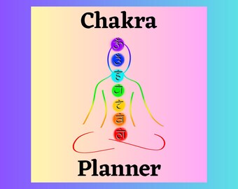 Chakra Journal, Chakra Planner, Digital Download, 50 pages, Heart Chakra, Chakra System, Chakra Stones, Chakra Awareness, Download Only.