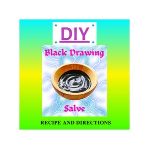 DIY Black Drawing Salve Recipe: Natural Splinter & Stinger Removal (Digital Download)
