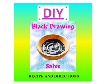 DIY Black Drawing Salve Recipe: Natural Splinter & Stinger Removal (Digital Download)