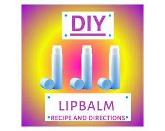 DIY Lip Balm Recipe: Natural Ingredients Tutorial (Digital Download)
