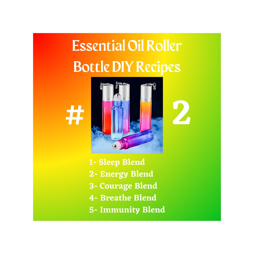 DIY 5 Essential Oil Roller Bottle Recipesessential Oil Recipe Etsy