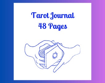Tarot Card Journal Printable, Tarot spread Sheets,  Intuitive Grimoire Pages, Spiritual Divination worksheets, Tarot Readings Worksheets.