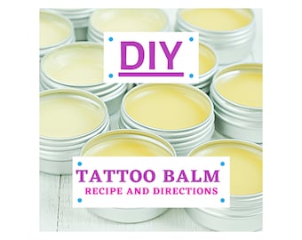 DIY Tattoo Balm Recipe Tutorial, Make Your Own Tattoo Balm, DIY Balm, Balm Tutorial, Tattoo Salve Recipe, DIY Tattoo After Care Balm